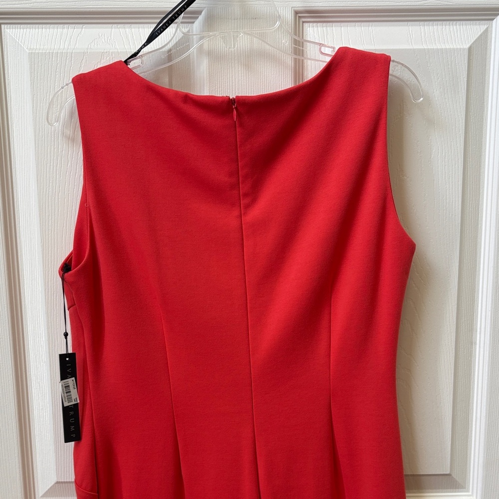 Orange Dress with Pleat Detail - Picture 6 of 7